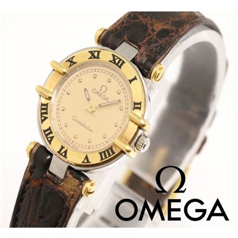 omega leather strap watch women's|omega pin buckle.